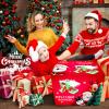 Wohh Christmas Jump 'n Slide Inflatable Bouncer for Kids Complete Setup with Blower - 80" x 91" Play Area - 55" Tall view 4