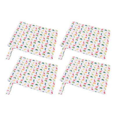 Semme Cotton Printed Hanging Bag Double Pocket Design for Baby Stroller Storage Portable with Single Zip 30x40cm