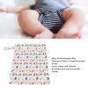 Semme Cotton Printed Hanging Bag Double Pocket Design for Baby Stroller Storage Portable with Single Zip 30x40cm view 3