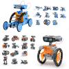 Sillbird Bundle - 2 Items 15in1 and 12in1 STEM Education Solar Robot Toys, Solar or Battery Dual Power Drive DIY Building Science Kits view 1