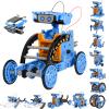 Sillbird Bundle - 2 Items 15in1 and 12in1 STEM Education Solar Robot Toys, Solar or Battery Dual Power Drive DIY Building Science Kits view 4