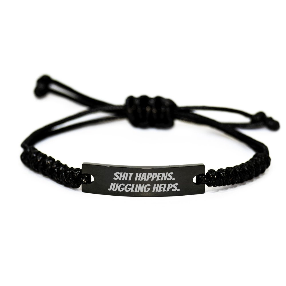Bandillero Juggling Rope Necklace with Funny Quote for Birthday Unique Gifts from Friends