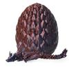 3D Printed Crystal Dragon Surprise in Eggs, Articulated Winged Dragon Fidget Toy for Birthday Gift (Black & Red) view 2