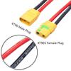 LINSYRC XT90-S Anti-Spark Female Connector to XT90H Male Connector Extension Cable 3.28ft 10AWG for RC Model Vehicle Aircraft Model view 4