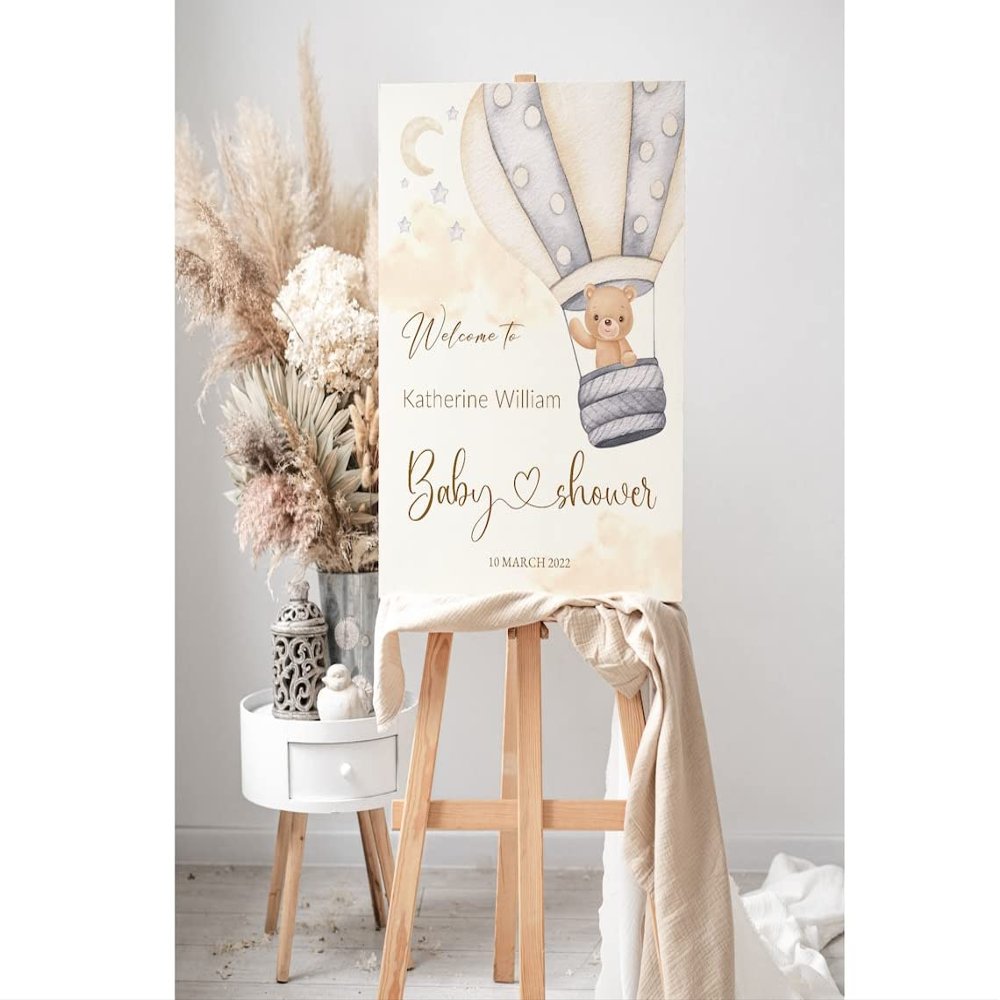 Balloon Barely Wait Baby Shower Welcome Sign, Baby Shower Sign Party, Baby Shower Welcome Sign, Neutral Baby Shower Decoration, Welcome Baby Shower Sign, Baby Shower Sign