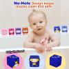 beeqoo Soft Baby Blocks  Stacking & Building Toys for Babies and Toddlers  12 No Hole Squeeze Animals Blocks  Sensory Teething Toys for Infant 6 Months+ view 2