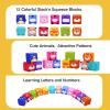 beeqoo Soft Baby Blocks  Stacking & Building Toys for Babies and Toddlers  12 No Hole Squeeze Animals Blocks  Sensory Teething Toys for Infant 6 Months+ view 3