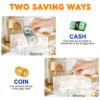 Acrylic Piggy Bank, Clear Money Saving Box with Key, Adults & Kids Savings Jar view 4