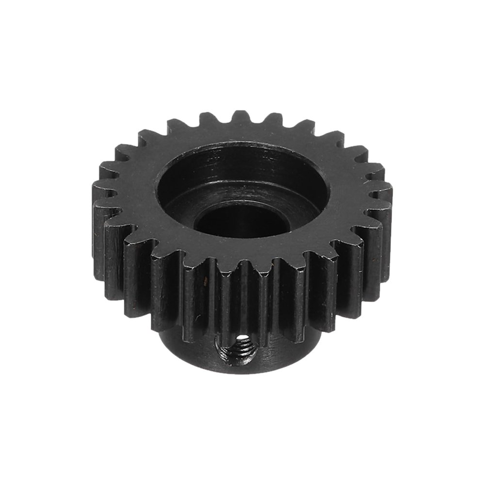 DMiotech M1 25T Steel 8mm Hardened Pinion Motor Gear for RC Car Brushed Replacement Brushless Motors, RC Applications for DIY RC Boat Drone