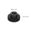 DMiotech M1 25T Steel 8mm Hardened Pinion Motor Gear for RC Car Brushed Replacement Brushless Motors, RC Applications for DIY RC Boat Drone view 2