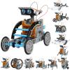 Bundle - 2 Items: Sillbird STEM 15-in-1 and 12-in-1 Solar Robots Education Toys for Boys Age 8-13 view 2