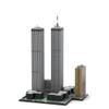 Aetheria World Trade Center Twin Towers Architecture Landmark Building Bricks, 1/800 Modular New York City Street House Building Construction for Adult, Designed by SPBrix - 7121 Pieces view 2