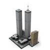 Aetheria World Trade Center Twin Towers Architecture Landmark Building Bricks, 1/800 Modular New York City Street House Building Construction for Adult, Designed by SPBrix - 7121 Pieces view 4