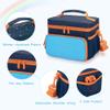 Carrying Case Compatible with Yoto Player (3rd Generation), Card Holder Hold Up to 30 Cards, Travel Storage Bag for Bluetooth Audio Speaker & Headphone Accessories, Blue (Case Only) Patented Design view 4