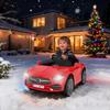 12V Kids Ride On Car with 2.4G Remote Control,Battery Powered Electric Car Ride On Vehicle Double Doors, Safety Belt,LED Light (SC-Red) view 2