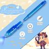 inkipen Invisible Ink Pen 24Pcs+ Notebooks, Spy Pens with UV Light, Magic Marker, Classroom Prize, Birthday Party Favors for Kids 8-12, Kids Stocking Stuffers view 3