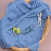 GELLEDI Personalized Muslin Swaddle Blanket - Wrap Your Baby in Softness! The Perfect, Thoughtful Gift for Newborns and Baby Showers!Dark Blue view 4
