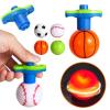 10Pack LED Light Up Spinner Tops Launcher with Gyroscope Motion Colorful Flashing Toys Novelty Bulk Goodie Bag Fillers Gifts Stuffers for Birthday Party Favors view 1