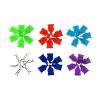 StiNGZjdM 6 Sets Body Clips Tabs for 1/10 Clips 6 Clamps with Silicon Housings/R Buckle 6 Pins and 6 Silicon Housing for RC Car(6 Sets Dark Blue) view 2