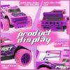 iDrone Remote Control Car for Girls: 1:20 Scale Pink Purple Rc Truck with LED Light and DIY Windmills - 20Km/h All Terrain Fast RC Cars, 2.4GHz Monster Truck Toys for Kids Gift view 4