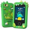 KOKODI Kids Smart Phone Toys, Touchscreen HD Dual Camera Cell Phone for Kids, Birthday Gifts Dinosaur Child Play Phone for Boys 3-10, Travel Preschool Learning Toy (Green) view 1