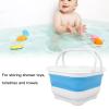 Yosoo Health Gear Bathtub Toy Storage Basket with Removable Base, Foldable Bath Toy Organizer for Baby Shower  Quick Drain & Drying Bathroom Toy Holder for Towels & Toiletries view 2