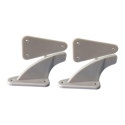 StiNGZjdM 5 Pcs Nylon Control Horns Arms Without Screws for RC Airplanes Parts Electric Planes Foam Model Replacement Accessories(5 pcs Small)
