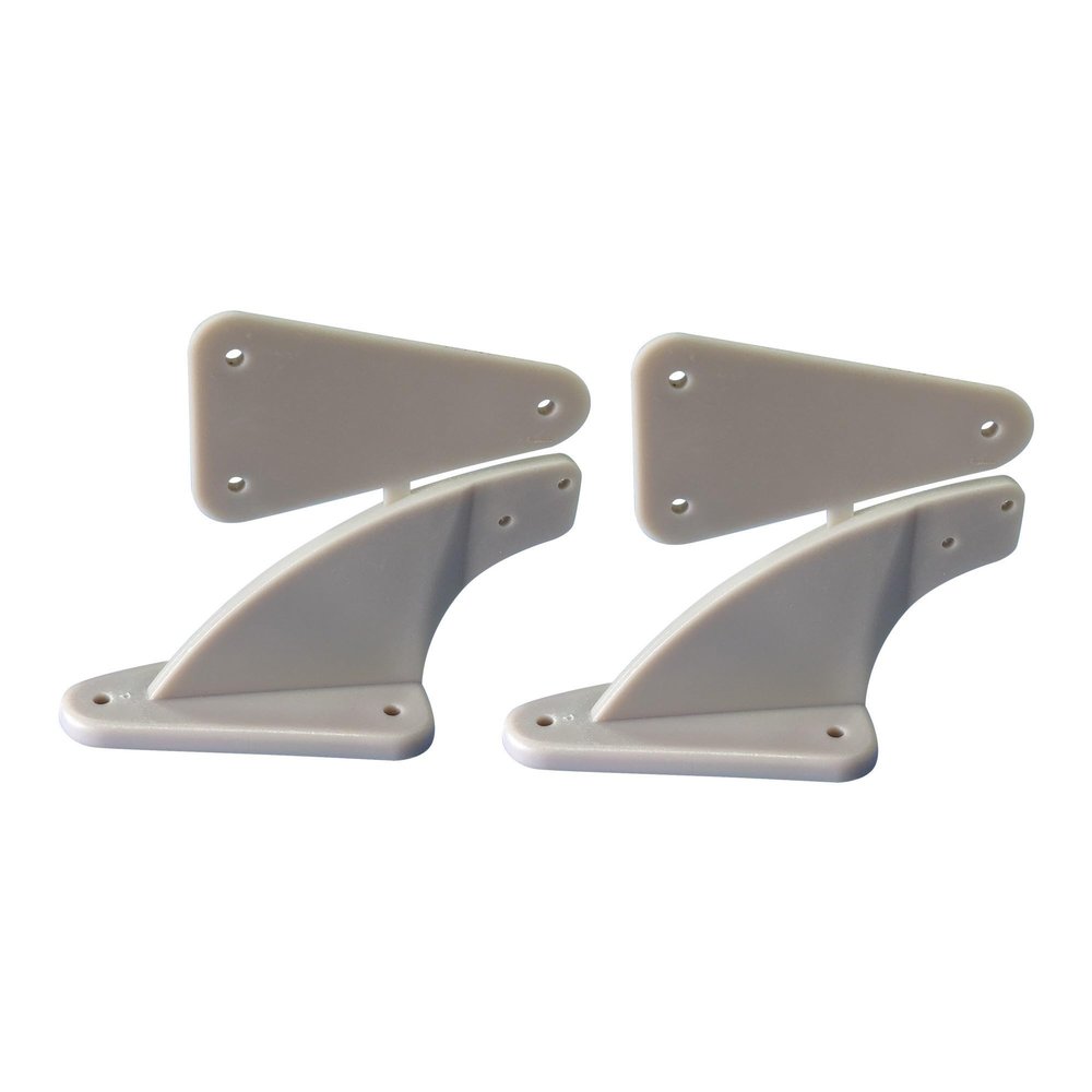 StiNGZjdM 5 Pcs Nylon Control Horns Arms Without Screws for RC Airplanes Parts Electric Planes Foam Model Replacement Accessories(5 pcs Small)
