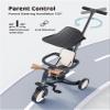 newyoo Toddler Tricycle with Helmet, Toddler Bike, Tricycles for 1-3 Year Olds, Kids Bike Helmet for 1-5 Year Olds, Dark Grey view 3