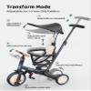 newyoo Toddler Tricycle with Helmet, Toddler Bike, Tricycles for 1-3 Year Olds, Kids Bike Helmet for 1-5 Year Olds, Dark Grey view 4