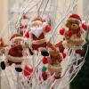 4 Christmas Tree Accessories Christmas Dolls Dancing Old Man Snowman Deer Bear Fabric Doll Small Pendant Gift view 4