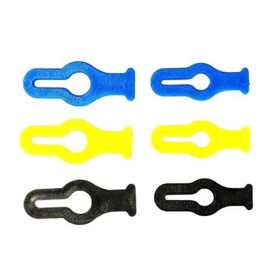 StiNGZjdM 10 Pcs 4 6 MM Plastic Fuel Line Clamp/Filler Pipe Lock/Oil Stop Valve Oil Tank Accessories for RC Model Planes(6mm Yellow)