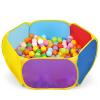 Eocolz Kids Ball Pit Large Pop Up Childrens Ball Pits Tent for Toddlers Playhouse Baby Crawl Playpen with Basketball Hoop and Zipper Storage Bag, Balls Not Included (1M Multicolor) view 1