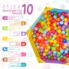 Eocolz Kids Ball Pit Large Pop Up Childrens Ball Pits Tent for Toddlers Playhouse Baby Crawl Playpen with Basketball Hoop and Zipper Storage Bag, Balls Not Included (1M Multicolor) view 3