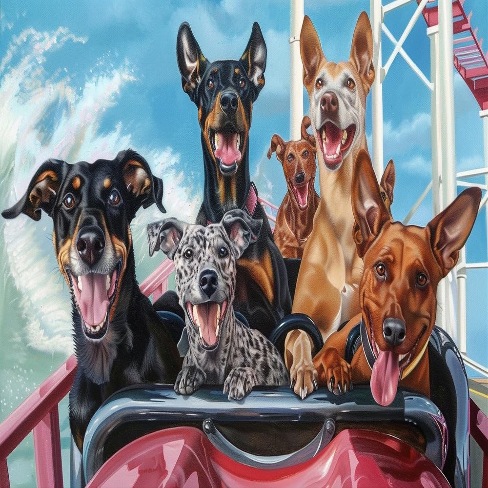 1000 Adult Puzzle Pieces, Animal Roller Coaster Landscape Puzzle Gifts, Couple Activities, Gift Home Decoration