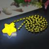 NUDALA 6 Pack Yellow LED Glow Star Necklace Bulk Beaded Necklaces for Halloween Christmas Decorations Mardi Gras Party Favors view 4