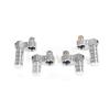 FLMLF Alloy CNC Front or Rear Shock Cap Kit Silver for 1/5 HPI ROVAN KM Baja 5B 5T 5SC RC CAR Parts view 1