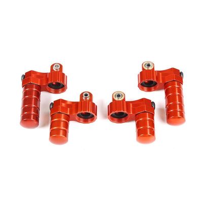 FLMLF Alloy CNC Front or Rear Shock Cap Kit Red for 1/5 HPI ROVAN KM Baja 5B 5T 5SC RC CAR Parts