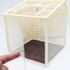 3D Small House Roof, Exquisite Craftsmanship Mini Dollhouse Roof Set for DIY Creation Design, Grid Space Detail Encourages Creativity, Dust Proof for Mini House, Plastic Material view 4