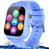 Waterproof Smart Watch for Kids 3-12 Years Old Boys Toys with 26 Games, Video Camera, Pedometer, Music Player, Alarm Clock, Flashlight, HD Touchscreen Toddler Watches Girls Birthdays Gifts (Blue) view 1