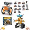 Sillbird Bundle - 2 Items STEM 15-in-1 Solar Robots Toys for Boys Age 8-13, Remote & App Controlled Wall Robot Building kit view 1