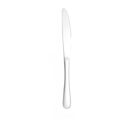 High Grade 18/10 Stainless Steel Cutlery Set, Mirror Polished, Dishwasher Safe Mirror Finish 24-Piece Stainless Steel Rounded Flatware Set for 6 (No. 1,knife)