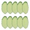 Uitndvyte 10PCS Fake Cucumber Slices Simulation Food Model Green Cucumber Slices Photo Tool Simulation Food Model view 1