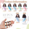 Bememo 12 Pcs Little Jesus Love You Figure Original Rubber Easter to Hide and Seek March for Jesus Religious Party Favors Sunday School Baptism Easter Gifts(Macaron Colors) view 2