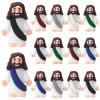 Bememo 12 Pcs Little Jesus Love You Figure Original Rubber Easter to Hide and Seek March for Jesus Religious Party Favors Sunday School Baptism Easter Gifts(Retro Color) view 1