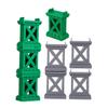 COLLBATH 8pcs Train Bridge Pier Track Supports Sturdy Plastic Boys and Girls Toy Accessories Easy to Play and Install view 1