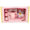 Jack Rabbit Creations 10-Piece Pink Silicone Tea Set BPA Free, Food Grade, Dishwasher Safe Girls Pretend Tea Party Set Birthday, Ages 3+ view 3