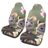 WZYCWBCar Seat Protectors, Car Seat Covers (2 Pack), Protect Sedan, SUV, Truck, Van, Bus, Ferry Seats Cleaning Cute Animals Pattern view 1
