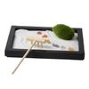VICASKY Simulated Moss Zen Garden Table Decoration Meditation Sandbox for Home Office view 1
