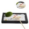 VICASKY Simulated Moss Zen Garden Table Decoration Meditation Sandbox for Home Office view 4